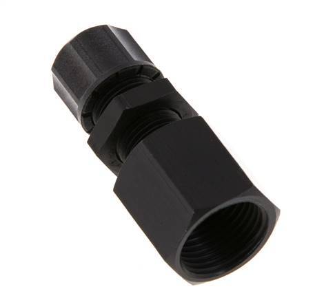 8x6 & G3/8'' Aluminium gerade Aufsteckverschraubung mit Innengewinde Bulkhead