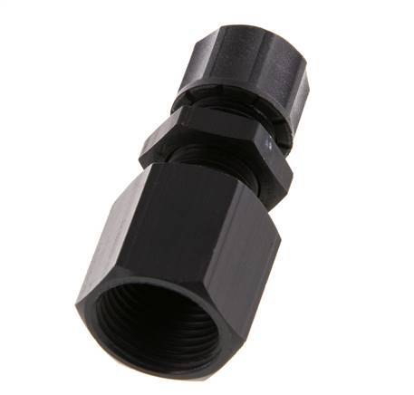8x6 & G3/8'' Aluminium gerade Aufsteckverschraubung mit Innengewinde Bulkhead