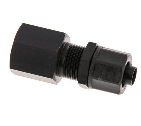 10x8 & G3/8'' Aluminium Gerade Aufsteckverschraubung mit Innengewinde Bulkhead