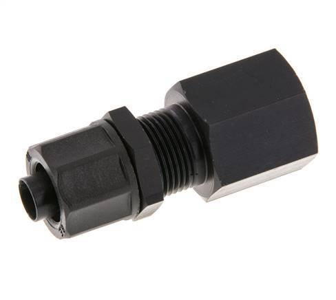 10x8 & G3/8'' Aluminium Gerade Aufsteckverschraubung mit Innengewinde Bulkhead