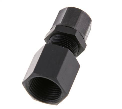 10x8 & G3/8'' Aluminium Gerade Aufsteckverschraubung mit Innengewinde Bulkhead