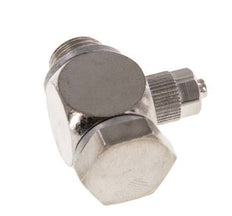 5x3 & G1/8'' Nickel plated Brass Banjo Push-on Fitting with Male Threads with O-ring Rotatable [10 Pieces]
