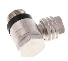 11.6x9 & G3/8'' Nickel plated Brass Banjo Push-on Fitting with Male Threads with O-ring Rotatable [10 Pieces]