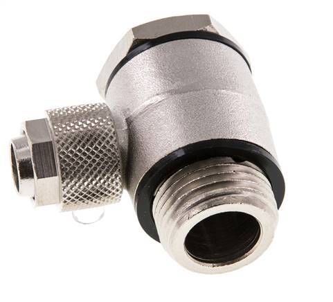 12x10 & G1/2'' Vernickelter Messing Banjo-Steckfitting mit Außengewinde mit O-Ring Drehbar