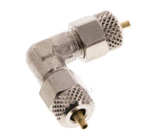 4x2 Nickel plated Brass Elbow Push-on Fitting [2 Pieces]