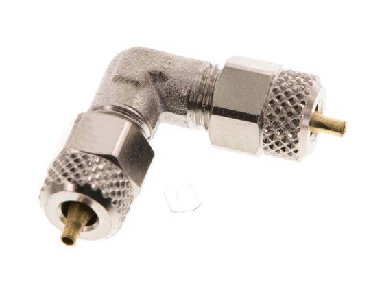 4x2 Nickel plated Brass Elbow Push-on Fitting [2 Pieces]