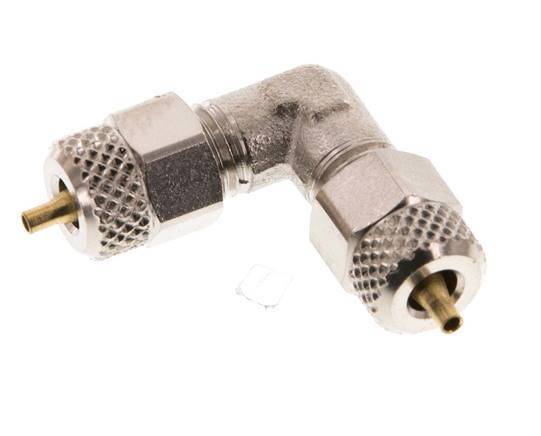 4x2 Nickel plated Brass Elbow Push-on Fitting [2 Pieces]