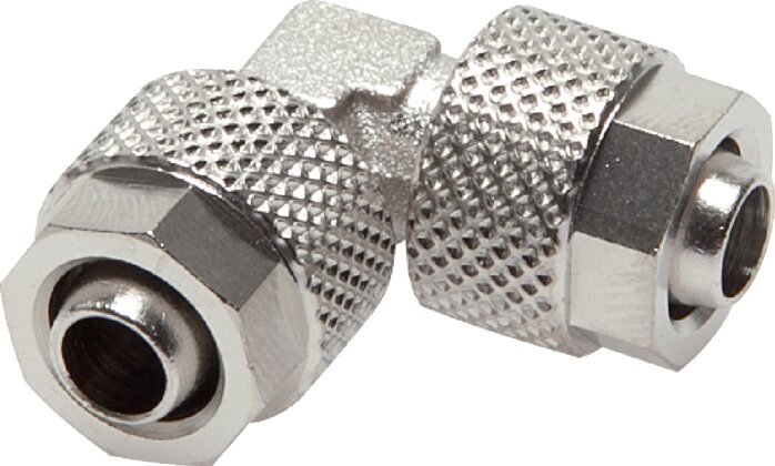 4x2 Nickel plated Brass Elbow Push-on Fitting [2 Pieces]