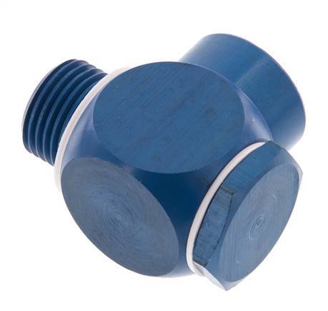 G1/2'' Aluminium Banjo Fitting mit Außen- und Innengewinde mit Hohlschraube mit O-Ring drehbar
