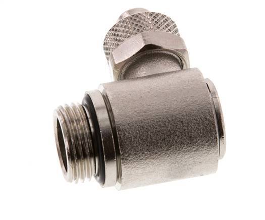 10x8 & G3/8'' Vernickelter Messing-Winkelsteckfitting mit Außengewinde Drehbarer Innensechskant