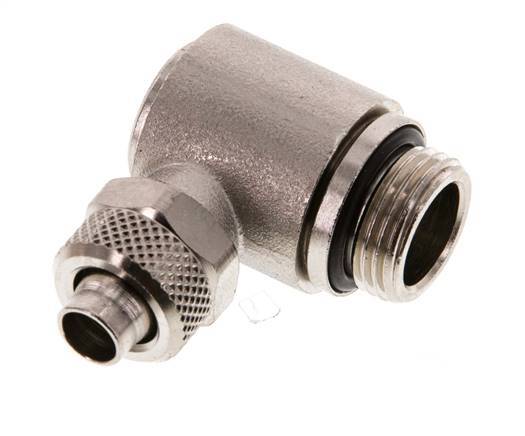 10x8 & G3/8'' Vernickelter Messing-Winkelsteckfitting mit Außengewinde Drehbarer Innensechskant