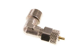 4x2 & R1/8'' Nickel plated Brass Elbow Push-on Fitting with Male Threads [2 Pieces]