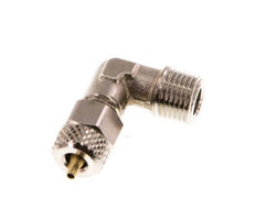 4x2 & R1/8'' Nickel plated Brass Elbow Push-on Fitting with Male Threads [2 Pieces]