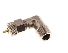 4x2 & R1/8'' Nickel plated Brass Elbow Push-on Fitting with Male Threads [2 Pieces]