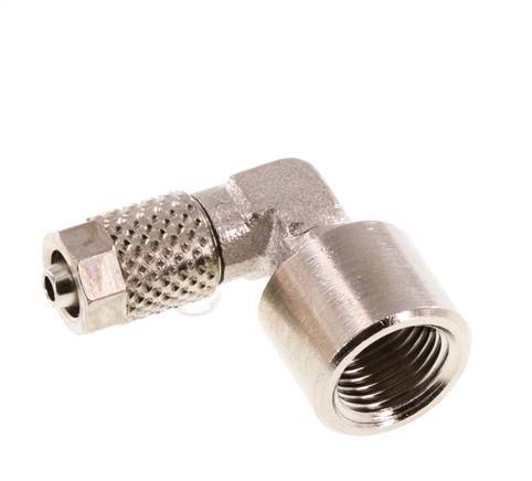 5x3 & G1/8'' Vernickeltes Messing Winkel Aufsteckfitting mit Innengewinde [5 Stück]