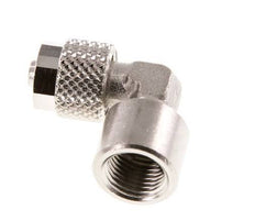 6x4 & G1/8'' Vernickeltes Messing Winkel Aufsteckfitting mit Innengewinde [2 Stück]