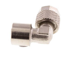 8x6 & G1/8'' Vernickeltes Messing Winkel Aufsteckfitting mit Innengewinde [5 Stück]