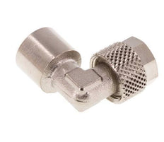 8x6 & G1/8'' Vernickeltes Messing Winkel Aufsteckfitting mit Innengewinde [5 Stück]