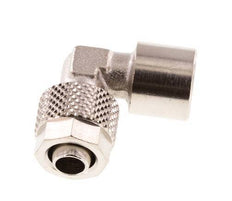 8x6 & G1/8'' Vernickeltes Messing Winkel Aufsteckfitting mit Innengewinde [5 Stück]