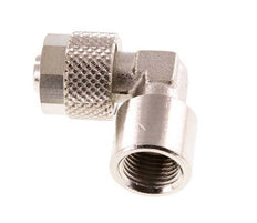 8x6 & G1/8'' Vernickeltes Messing Winkel Aufsteckfitting mit Innengewinde [5 Stück]