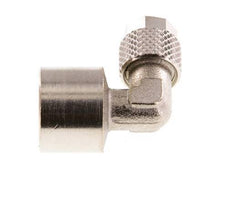 6x4 & G1/4'' vernickeltes Messing-Winkelstück zum Aufstecken mit Innengewinde [2 Stück]