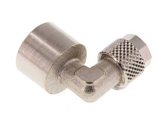 6x4 & G1/4'' vernickeltes Messing-Winkelstück zum Aufstecken mit Innengewinde [2 Stück]
