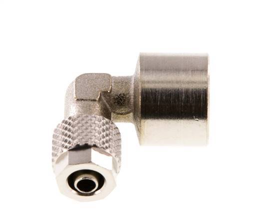 6x4 & G1/4'' vernickeltes Messing-Winkelstück zum Aufstecken mit Innengewinde [2 Stück]