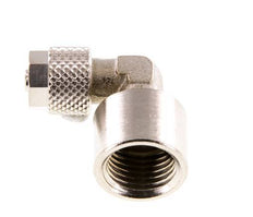6x4 & G1/4'' vernickeltes Messing-Winkelstück zum Aufstecken mit Innengewinde [2 Stück]