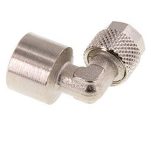 8x6 & G1/4'' vernickeltes Messing-Winkelstück zum Aufstecken mit Innengewinde [2 Stück]