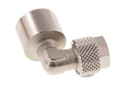 8x6 & G1/4'' vernickeltes Messing-Winkelstück zum Aufstecken mit Innengewinde [2 Stück]