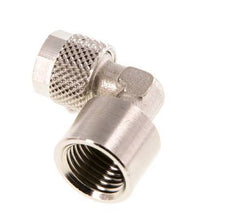 8x6 & G1/4'' vernickeltes Messing-Winkelstück zum Aufstecken mit Innengewinde [2 Stück]