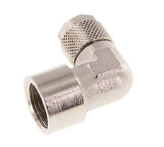 10x8 & G3/8'' Vernickeltes Messing-Winkelstück zum Aufstecken mit Innengewinde