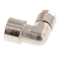 10x8 & G3/8'' Vernickeltes Messing-Winkelstück zum Aufstecken mit Innengewinde