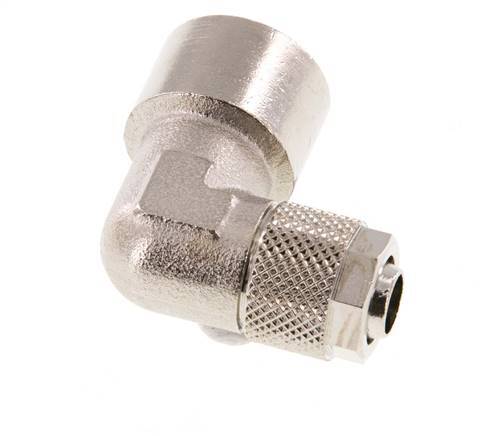 10x8 & G3/8'' Vernickeltes Messing-Winkelstück zum Aufstecken mit Innengewinde