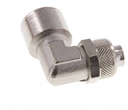 12x10 & G3/8'' Vernickeltes Messing-Winkelstück zum Aufstecken mit Innengewinde [2 Stück]