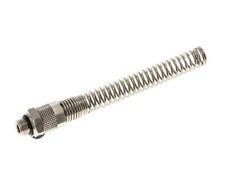 8x6 & G1/8'' Vernickeltes Messing Gerade Aufsteckverschraubung mit Außengewinde Knickschutz [2 Stück]