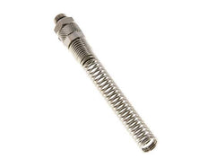 8x6 & G1/8'' Vernickeltes Messing Gerade Aufsteckverschraubung mit Außengewinde Knickschutz [2 Stück]