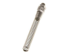 8x6 & G1/8'' Vernickeltes Messing Gerade Aufsteckverschraubung mit Außengewinde Knickschutz [2 Stück]