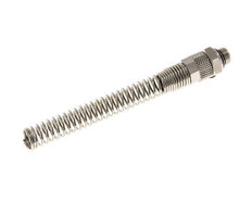 8x6 & G1/8'' Vernickeltes Messing Gerade Aufsteckverschraubung mit Außengewinde Knickschutz [2 Stück]