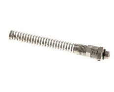 8x6 & G1/8'' Vernickeltes Messing Gerade Aufsteckverschraubung mit Außengewinde Knickschutz [2 Stück]