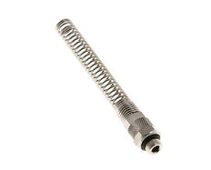 8x6 & G1/8'' Vernickeltes Messing Gerade Aufsteckverschraubung mit Außengewinde Knickschutz [2 Stück]