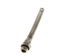 6x4 & G1/4'' Vernickeltes Messing Gerade Aufsteckverschraubung mit Außengewinde Knickschutz [2 Stück]