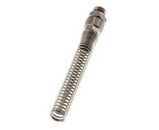 10x8 & G1/4'' Nickel plated Brass Straight Push-on Fitting with Male Threads Bend Protection [2 Pieces]