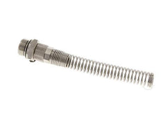10x8 & G3/8'' Vernickeltes Messing Gerade Aufsteckverschraubung mit Außengewinde Knickschutz [2 Stück]