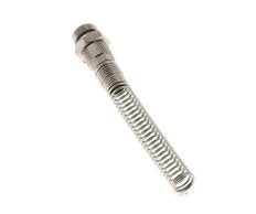 10x8 & G3/8'' Vernickeltes Messing Gerade Aufsteckverschraubung mit Außengewinde Knickschutz [2 Stück]
