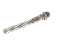 10x8 & G3/8'' Vernickeltes Messing Gerade Aufsteckverschraubung mit Außengewinde Knickschutz [2 Stück]