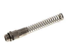 12x10 & G3/8'' Nickel plated Brass Straight Push-on Fitting with Male Threads Bend Protection