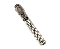 12x10 & G3/8'' Nickel plated Brass Straight Push-on Fitting with Male Threads Bend Protection