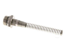 8x6 & G1/2'' Vernickeltes Messing Gerade Aufsteckverschraubung mit Außengewinde Knickschutz [2 Stück]