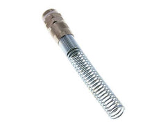 15x12 & G1/2'' Vernickelte Messing Gerade Steckverschraubung mit Außengewinde PTFE Knickschutz